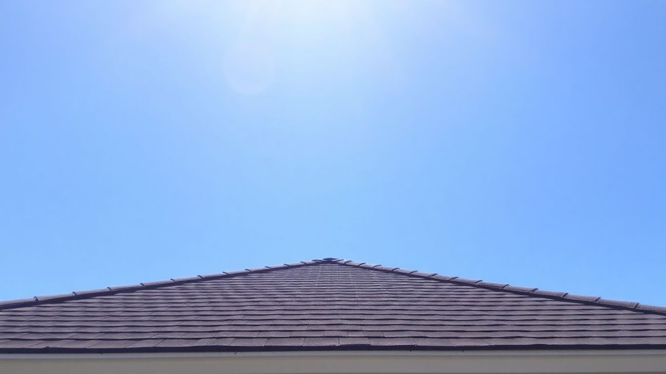 Florida home rooftop under a clear, sunny sky.