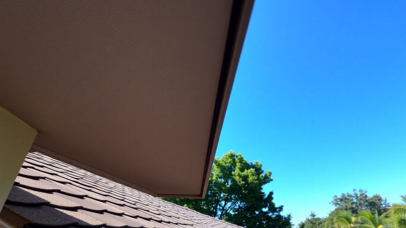Residential rooftop with vents on a sunny day.